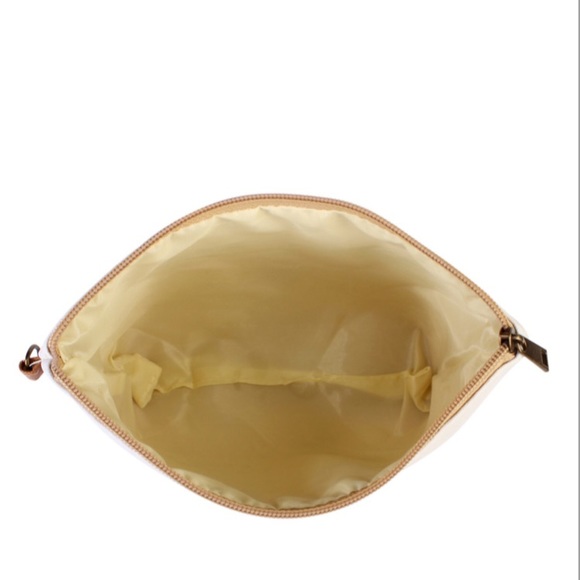 “ this bag contains my face” large wristlet bag - Picture 2 of 3